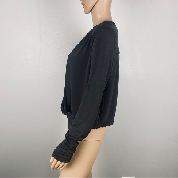 NEW FREE PEOPLE BLACK LONG SLEEVE BODYSUIT - Picture 6 of 9